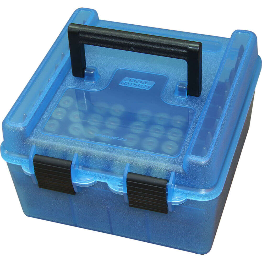 Misc. Accessories MTM Case Gard 4.50" DLX AMMO BOX 100RD 22-250-458WIN CLRBL